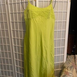 Elegant Lime Green Women's Dress